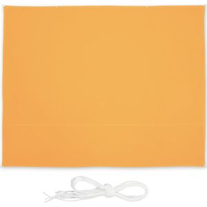Relaxdays Schaduwdoek rechthoek - zonwering - div. groottes - met ogen - zonnedoek - geel - 3 x 4 m