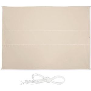 Schaduwdoek - Beige - Polyester - UV-bescherming 30+