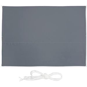 Rechthoekig Schaduwdoek - Grijs - Polyester - UV-bescherming 30+