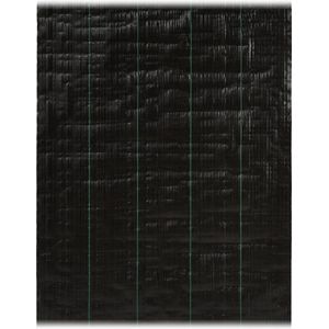 Relaxdays Worteldoek 130g/m² - anti-onkruiddoek - doek tegen onkruid - gronddoek - zwart - 2,0 x 50 meter