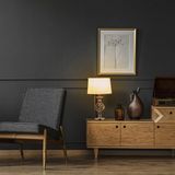 Tafellamp - Goud-Wit - Modern - 43,5 x 25 cm - 3 standen dimbaar - E14