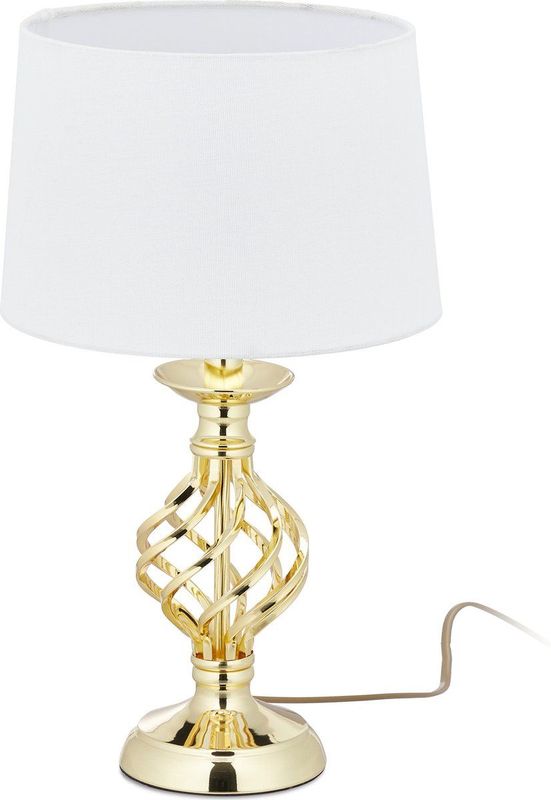 Tafellamp - Goud-Wit - Modern - 43,5 x 25 cm - 3 standen dimbaar - E14