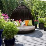 relaxdays Pflanzkübel-Set Metall weiß