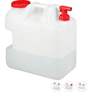 Camping Jerrycan - Wit - PE, PP - 10L, 15L, 20L, 25L
