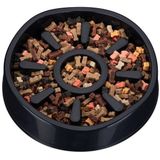 relaxdays anti schrok voerbak hond - anti schrok bak - eetbak - hondenvoerbak - etensbak zwart