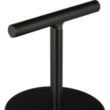 Relaxdays Deurstopper Rvs - Deurbuffer - Deurstop Rond - Deurvastvastzetter - Rubber - Zwart