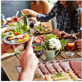 Relaxdays serveerschaal - 3 stuks - rvs - vaatwasbestendig - 45,5x22 cm - zilver