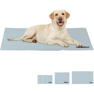Relaxdays koelmat hond - katten & honden - verkoelende hondenmat - koeldeken - met gel - 60 x 100 cm
