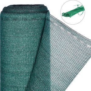 Relaxdays zichtbreeknet groen 200 cm - zichtdoek - tuinhekbekleding - privacydoek - 2,0 x 25 meter