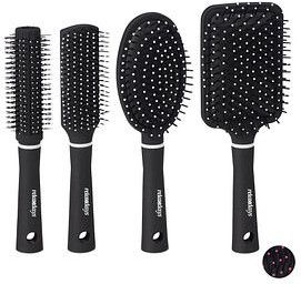 Haarborstel Set - 4 Stuks - Polypropyleen - Transparante Zak