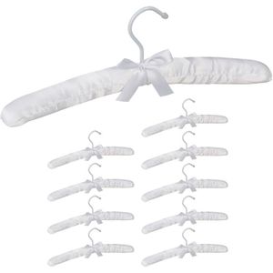 kledinghangers satijn - gepolsterd - kleerhangers - kledingbeugel stof