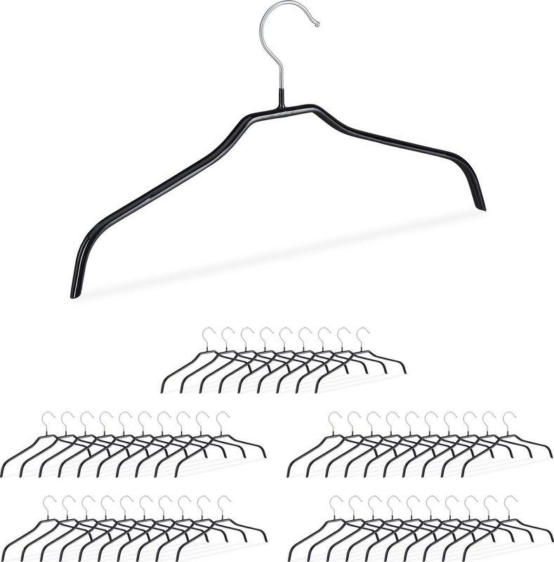 kledinghangers set - antislip - klerenhangers - rubber coating - kleerhangers