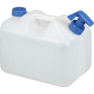 Relaxdays jerrycan met kraan - voor drinkwater - BPA-vrij - water-jerrycan met kraantje - 10 Liter