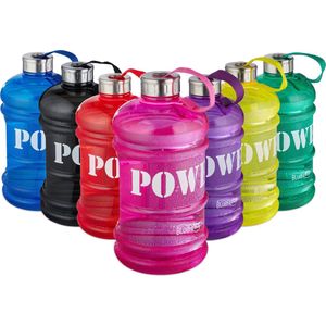 Bluefinity sportfles 2.2 liter - power - XXL drinkfles - BPA-vrij - fitness - waterfles roze
