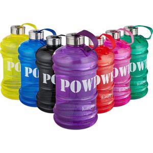 Bluefinity sportfles 2.2 liter - power - XXL drinkfles - BPA-vrij - fitness - waterfles Paars