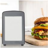 Relaxdays servettenhouder - retro - 15x9,5x11 cm - zilverkleurig