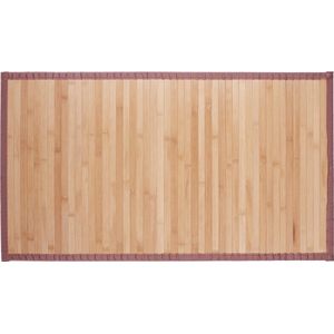 relaxdays badmat bamboe - douchemat - bad mat - badkamer - hout - antislip - 80 x 45 cm 80 x 45 cm
