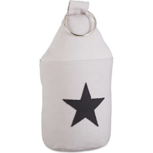 Deurstopper - Grijs - Ster - Met Handgreep - 23 cm