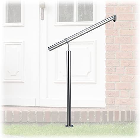 Trapleuning - Geborsteld RVS - 150 x 80 cm - Inclusief Houders en Montagemateriaal