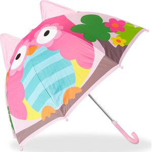 Kinderparaplu diermotief - 3d paraplu - meisje - jongen - kinder paraplu Uil