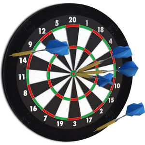 Relaxdays dartbord surround ring R5, beschermring darts, muurbescherming, diameter 45 cm, rond backboard, zwart