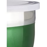 Relaxdays schalenset - 4-delig - rvs - deksel - 9 x 18,4 x 18,4 cm - groen