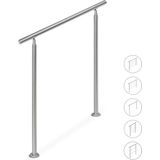 relaxdays - Balustrade Set - RVS - Voor Buiten - Tot 1,5 m Lang Hekwerk