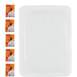 Relaxdays warmtepleisters - zelfklevend - door lucht geactiveerd - 12 uur warm - wit