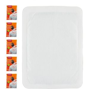 Relaxdays warmtepleisters - zelfklevend - door lucht geactiveerd - 12 uur warm - wit