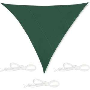 Relaxdays schaduwdoek - driehoek - zonwering - waterafstotend - polyester - groen - 4 x 4 x 4 m