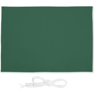 Relaxdays schaduwdoek - rechthoekig - polyester - zonnedoek - 4 scheerlijnen - groen - 3,5 x 4,5 m