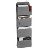 Relaxdays Hangende wandorganizer - deur organizer - hangende opberger - 104 x 31 x 10 cm - wit