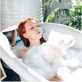 Relaxdays badkussen - met zuignappen - zacht - nek & rug - kussen voor badkuip - 10 x 37 x 17 cm - kleurrijk