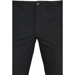 Suitable Chino broek Dessin Antraciet - Maat 48 - Heren - Mannen broeken