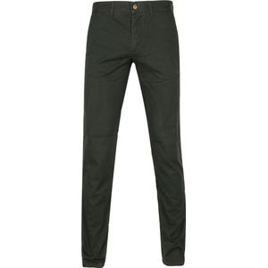 Suitable Sartre Chino Donkergroen - Heren
