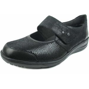Solidus - Dames - Ballerina's & Mocassins - Zwart - Comfort Schoen