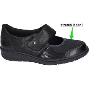 Solidus - Dames - Ballerina's & Mocassins - Zwart - Comfort Schoen