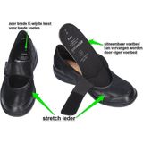 Solidus - Dames - Ballerina's & Mocassins - Zwart - Comfort Schoen