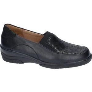 Solidus -Dames -  zwart - mocassins - loafers - maat 37
