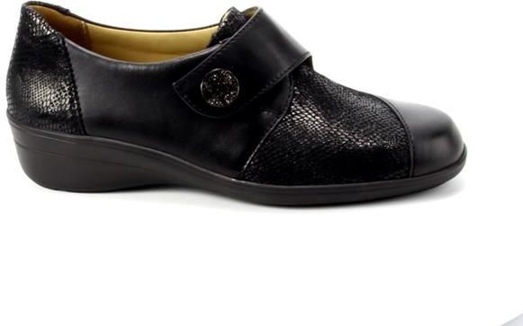 Solidus - 26428-00308 - Instappers - Zwart - Leer