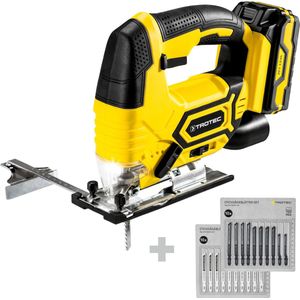 TROTEC Accu decoupeerzaag PJSS 11-20V + zaagjes-set hout + zaagjes-set metaal