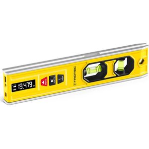 TROTEC Laserwaterpas BD1L Horizontale laserafstandsmeter Continue meetmodus Magnetische houder Laserafstandsmeting van 0,20 m tot 20 m