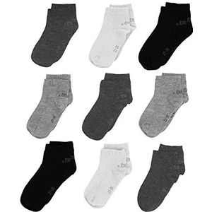 s.Oliver - S21010 - Sneakersokken - Grijs - Enkelhoog - 9-delige set