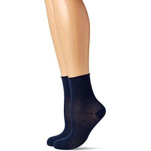 Camano Damessokken (verpakking van 2), blauw (Blue 0030)., 39/42 EU