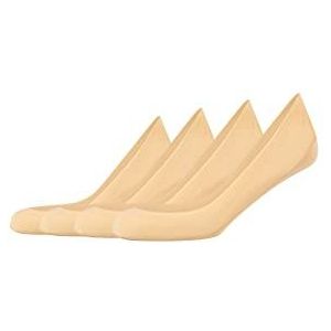 Camano Enkelsokken voor dames (set van 4), wit (Nature Melange 8200), 39-42 EU