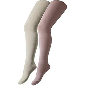 camano - Panty's - Crème/Rosa - 2 Pack - Effen - Jersey