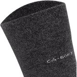 camano Sokken  antraciet / grijs gemêleerd