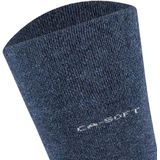 Huissokken - Jeansblauw - 80% Katoen, 17% Polyamide, 3% Elastaan - 4 Paar