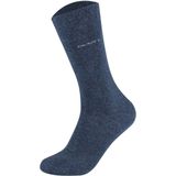 Huissokken - Jeansblauw - 80% Katoen, 17% Polyamide, 3% Elastaan - 4 Paar