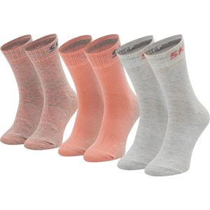 Skechers 3PPK Wm Mesh Ventilation Socks SK41053-4334, voor meisje, Roze, Sokken, maat: 31-34